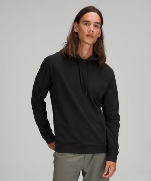 Lululemon City Sweat Pullover Hoodie Erkek Kapşonlu Siyah | MWDN-45273