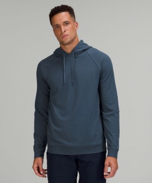 Lululemon City Sweat Pullover Hoodie Erkek Kapşonlu Mavi | HXRV-13624