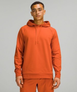 Lululemon City Sweat Pullover Hoodie Erkek Kapşonlu Turuncu | VRDE-08762
