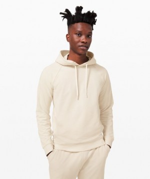 Lululemon City Sweat Pullover Hoodie Erkek Kapşonlu Beyaz | VMKE-02764
