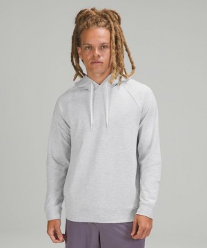 Lululemon City Sweat Pullover Hoodie Erkek Kapşonlu Açık Gri Açık Mavi | UIDK-18056