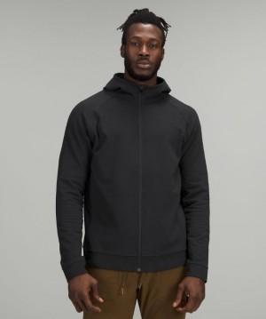 Lululemon City Sweat Zip Hoodie French Terry Erkek Kapşonlu Siyah | LGFJ-54263