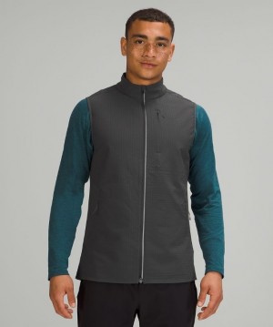 Lululemon Cold Terrain Vest Fleece Erkek Mont Koyu Gri | MHJB-61054