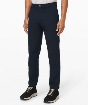 Lululemon Commission Classic-Fit Pant 28 Warpstreme Erkek Pantolon Lacivert | NKBT-29650