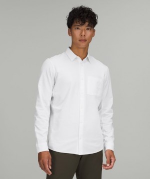 Lululemon Commission Long Sleeve Shirt Erkek Üstler Beyaz | EUZH-15984