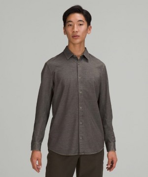 Lululemon Commission Long Sleeve Shirt Erkek Üstler Rover Commission Enzyme Dye | TGKB-74980