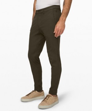 Lululemon Commission Pant Skinny 34L Erkek Pantolon Koyu Zeytin Yeşili | LIRY-61490