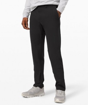 Lululemon Commission Relaxed-Fit Pant 34 Warpstreme Erkek Pantolon Siyah | KJFZ-76085