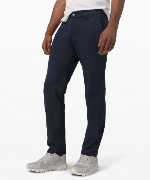 Lululemon Commission Relaxed-Fit Pant 34 Warpstreme Erkek Pantolon Lacivert | FZVN-24058