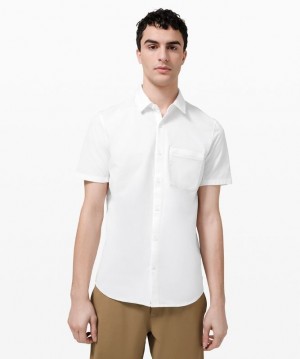 Lululemon Commission SS Shirt Erkek Üstler Beyaz | MUBY-74201