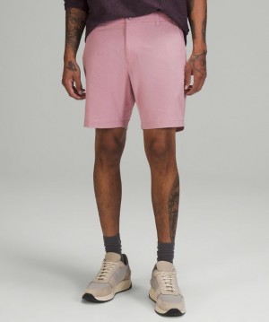 Lululemon Commission Short Classic 7 Erkek Şort Pembe Gri Kahverengi | BNAH-19420