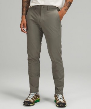 Lululemon Commission Slim-Fit Pant 34 Warpstreme Erkek Pantolon Gri Zeytin Yeşili | GIOH-31726