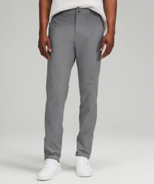 Lululemon Commission Slim-Fit Pant 34 Warpstreme Erkek Pantolon Gri | FTWA-13529