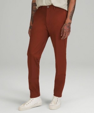 Lululemon Commission Slim-Fit Pant 34 Warpstreme Erkek Pantolon Kahverengi | XFLK-39746