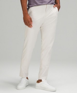 Lululemon Commission Slim-Fit Pant 34 Warpstreme Erkek Pantolon Beyaz | WTUS-58214