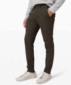 Lululemon Commission Slim-Fit Pant 37 Warpstreme Erkek Pantolon Koyu Zeytin Yeşili | XPJK-93604