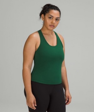 Lululemon Cool RB Short Tank Nulu Kadın Üstler Yeşil | GJAH-29706