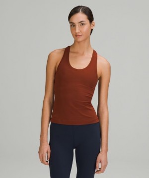Lululemon Cool RB Short Tank Nulu Kadın Üstler Kahverengi | XMJW-31058