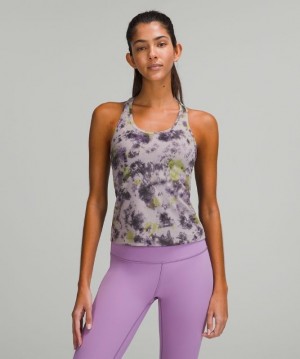 Lululemon Cool RB Short Tank Nulu Kadın Üstler Mor Gri Renkli | WFPL-18673