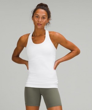 Lululemon Cool Racerback Tank Nulu Kadın Üstler Beyaz | ADXF-06719
