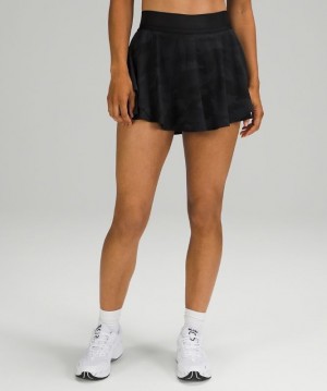 Lululemon Court Rival High-Rise Skirt Kadın Etek Camo Siyah Renkli Siyah | NTPH-91408