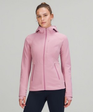 Lululemon Cross Chill Jacket Kadın Mont Pembe Gri Kahverengi | OXCM-96028