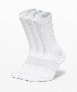 Lululemon Daily Stride Crew Sock 3 Pack Accessories Çorap Beyaz | HEQL-91075