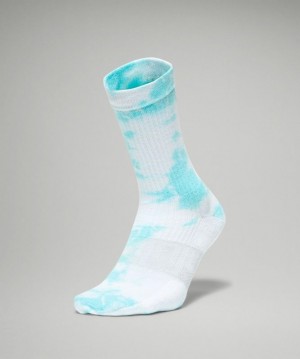 Lululemon Daily Stride Crew Sock Tie Dye Accessories Çorap Turkuaz | MQDT-59378