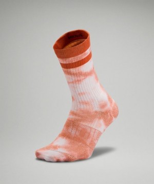 Lululemon Daily Stride Crew Sock Tie Dye Accessories Çorap Turuncu | IWQH-40659