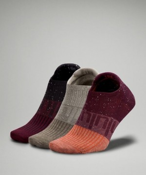 Lululemon Daily Stride Low-Ankle Sock 3 Pack Colour Block Accessories Çorap Turuncu | QCLJ-86412