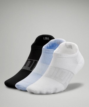 Lululemon Daily Stride Low-Ankle Sock 3 Pack Accessories Çorap Beyaz Mavi Bej Rengi Siyah | OTXL-49176