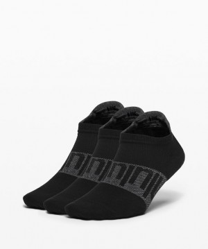 Lululemon Daily Stride Low-Ankle Sock 3 Pack Accessories Çorap Siyah | NPTJ-74309
