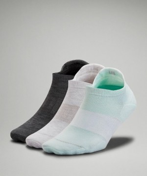 Lululemon Daily Stride Low Ankle Sock 3 Pack Accessories Çorap Nane Beyaz Gri | AFJO-36801