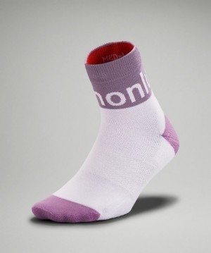 Lululemon Daily Stride Mid-Crew Sock Accessories Çorap Lavanta | IVHS-90875