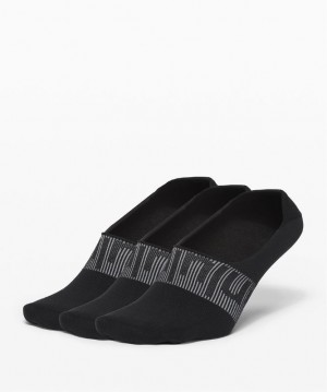 Lululemon Daily Stride No Show Sock 3 Pack Accessories Çorap Siyah | HGYP-84951