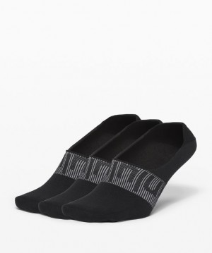 Lululemon Daily Stride No Show Sock 3 Pack Accessories Çorap Siyah Siyah Siyah | GFCU-49830