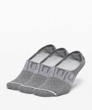 Lululemon Daily Stride No Show Sock 3 Pack Accessories Çorap Koyu Gri | EJSC-31296