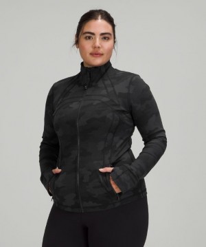 Lululemon Define Jacket Luon Kadın Kapşonlu Camo Siyah Renkli | SLTN-78952