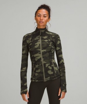 Lululemon Define Jacket Luon Kadın Kapşonlu Camo Zeytin Yeşili Renkli | FLKV-24568