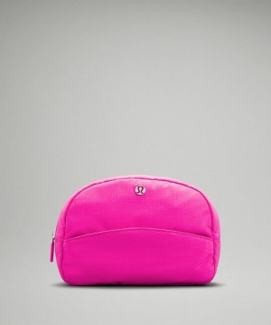 Lululemon Double-Zip Pouch Accessories Çantası Pembe Açık | CPVU-86425
