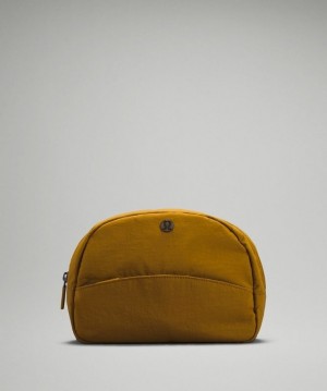 Lululemon Double-Zip Pouch Accessories Çantası Altın Kahverengi | BZMJ-70829