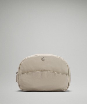 Lululemon Double-Zip Pouch Accessories Çantası Bej Rengi | XFJL-41283