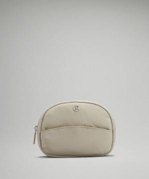 Lululemon Double-Zip Pouch Mini Accessories Çantası Bej Rengi | SAXV-17593