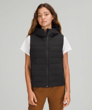Lululemon Down and Around Vest Kadın Mont Siyah | HEXZ-69723