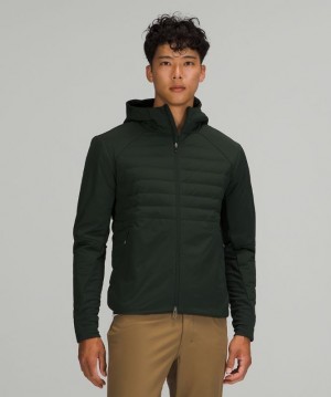 Lululemon Down for It All Hoodie Erkek Mont Yeşil | ZWTP-12784
