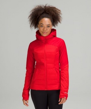 Lululemon Down for It All Jacket Kadın Mont Kırmızı | KNEW-93648