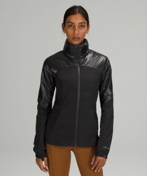 Lululemon Down for It All Jacket Shine Kadın Mont Siyah | DBTN-47035