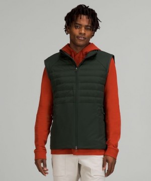 Lululemon Down for It All Vest Erkek Mont Yeşil | FAKV-80362