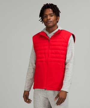 Lululemon Down for It All Vest Erkek Mont Kırmızı | WSRQ-90852