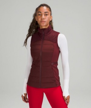 Lululemon Down for It All Vest Kadın Mont Kırmızı Bordo | XJFG-65091